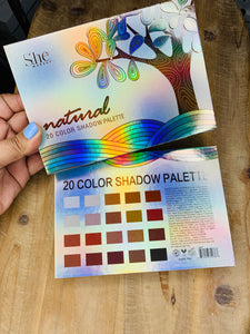 She Makeup Natural 20 Eye Shadow Color Palette