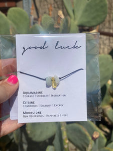 Good Luck Adjustable Crystal Bracelet