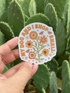 My Dog & I Shop Small Sticker