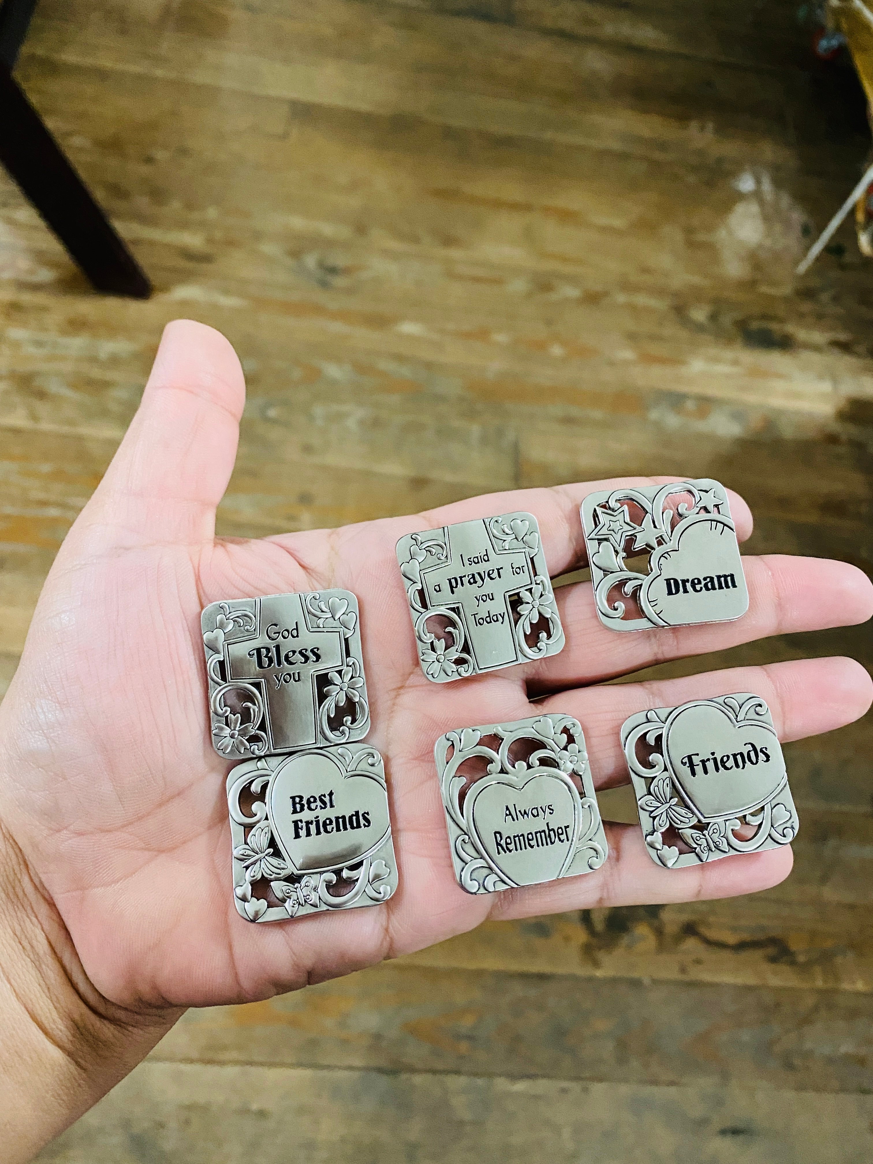 Special Message Tokens Pocket Charms