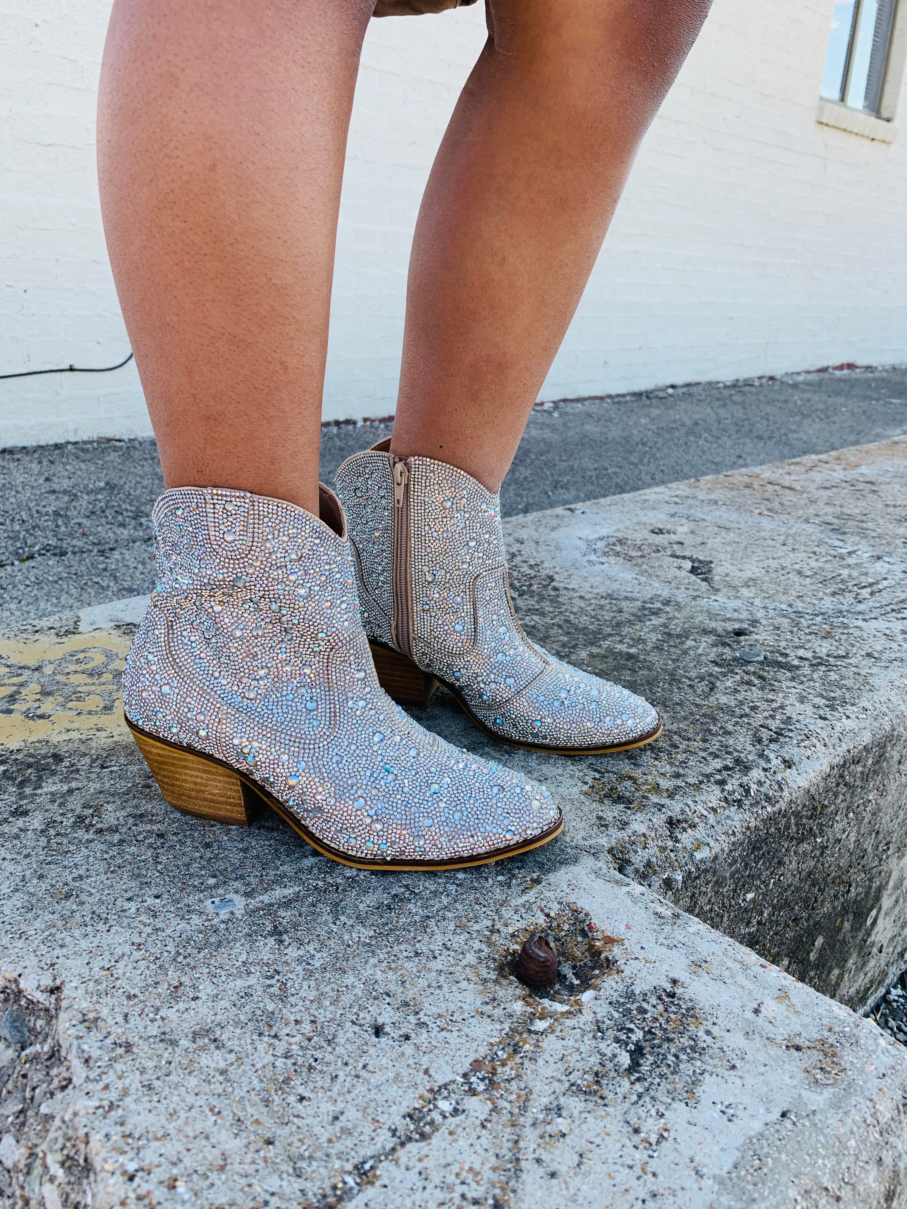 Shine Bright Rhinestone Cowgirl Corkys Sparkle Boots